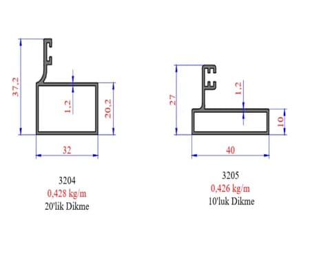 Aluminium Curtain Wall Profile