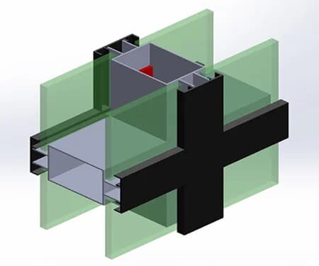 Aluminium Office Partition Profile