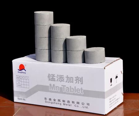 Iron alloying additive , Fe75 Fe80 Fe90 tablet