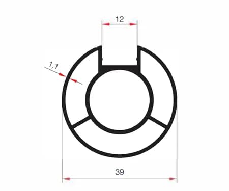 Aluminum Handrail Profile