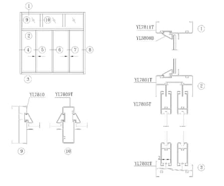 Aluminium Sliding Window Profile