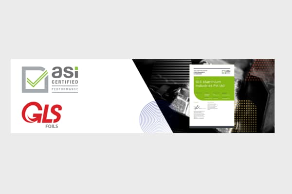 ASI certifies GLS Aluminium Industries Pvt Ltd against Performance Standard V3.1 (Transitional – Principles 1-4)