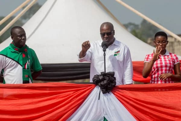 2024 Ghana elections: Mahama appeals to Nyinahin residents highlighting bauxite mining plans