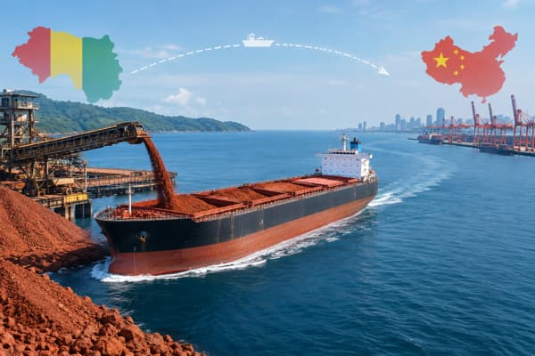 Guinea bauxite shipment reaches China through new sea-rail route