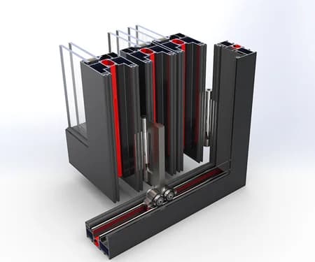 Aluminium Extrusion Profile for Door and Window