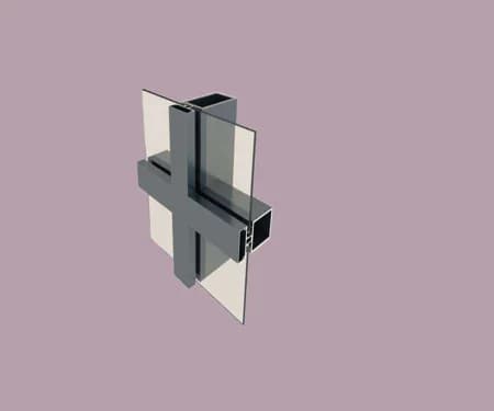 Aluminium frame curtain wall