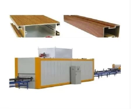 Aluminium wood effect powder cutting machine/ wood effect machine