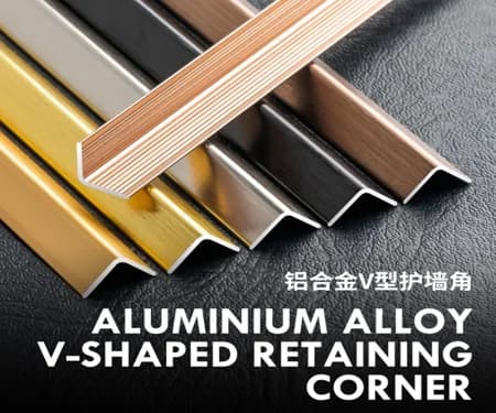 Aluminium Alloy V-shaped retaining corner