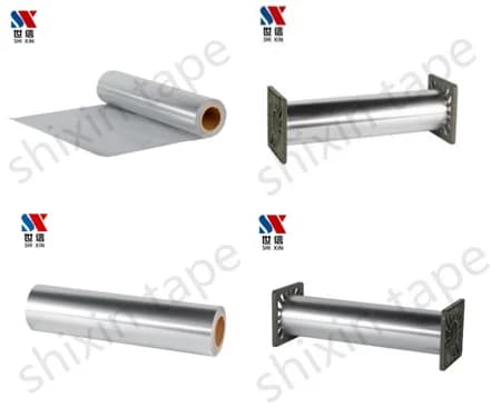 Heat seal aluminum foil tape without release film