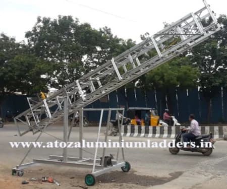 Tiltable Aluminium Telescopic Tower Ladders