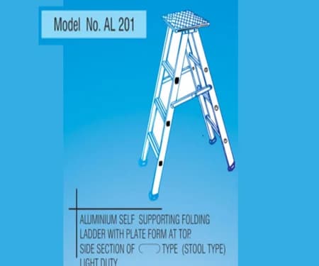 Aluminium Self Supporting Folding Ladder