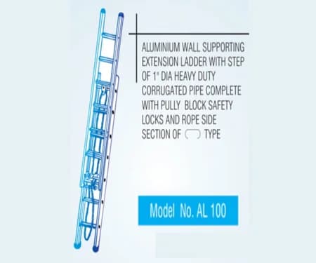 Aluminium Wall Supporting Extension Ladder