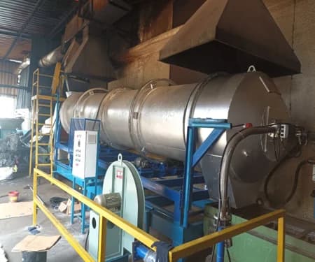 Gas / Oil Fired Aluminium Chips Dryer Rotary Type