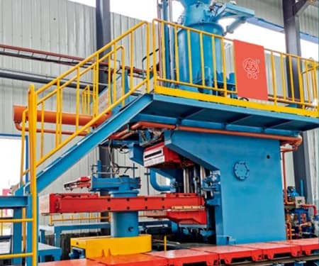 Horizontal Parting and Unboxing Molding Line