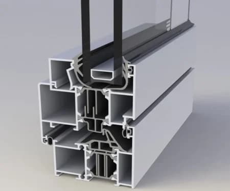China Thermal Break Powder Coating Extrusion Aluminium Profile for Windows and Doors