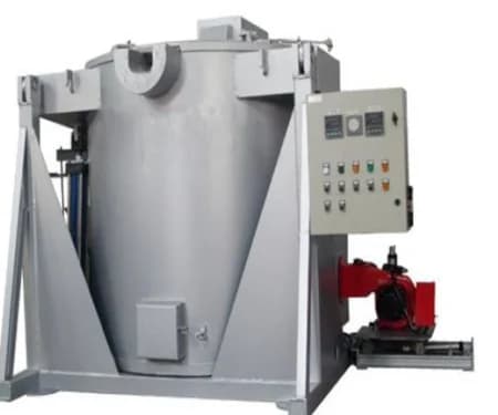 Natural Gas Fired Tilting Melting Furnace - Hydraulic Tilting Type