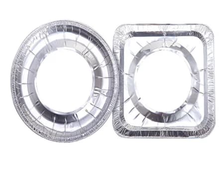 Aluminium Foil Square Round Gas Burner Stove Cover Liner