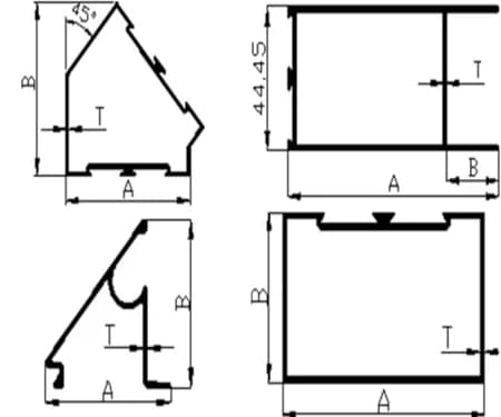 Aluminium Door Partition Profiles