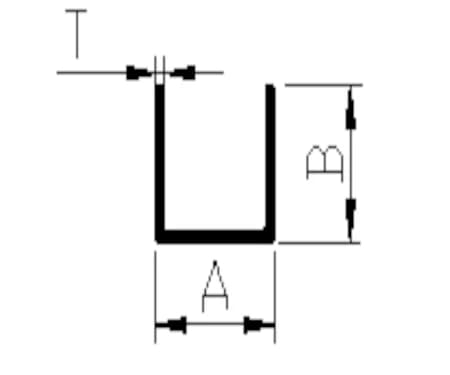 Extruded Aluminium U Channel