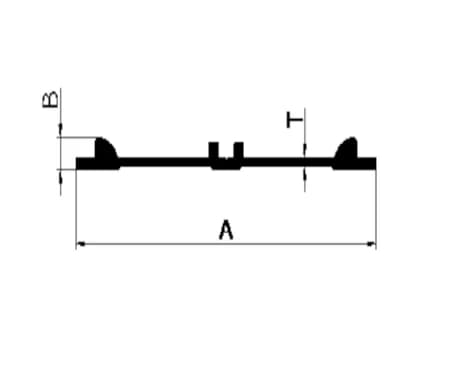 Extruded Aluminium Double Roller Profiles