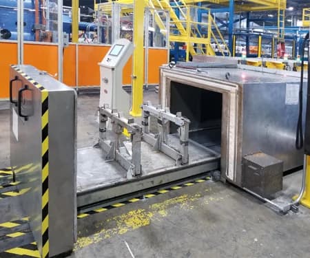 Infrared Ovens for Preheating Mandrels