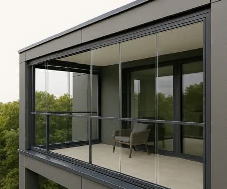 Aluminium Glass Balcony