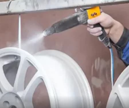 Aluminium Automobile Parts Powder Coating Services