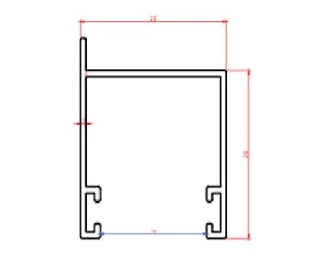 Aluminium Shutter Profile