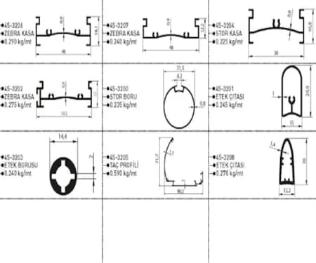 Aluminium Curtain Wall Profile