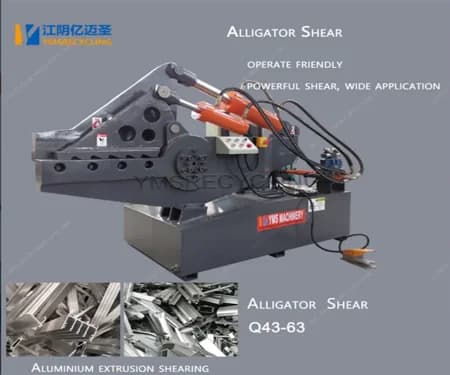 Alligator Aluminium Plate Shearing Machine