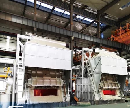 Fixed Inclined Door Aluminium Melting Furnace