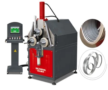 Full Automatic CNC Vertical Roll Bending Machine