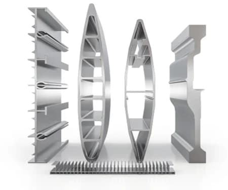 Aluminium Profile AA 6063-T6 Custom Section Mill Finish for Architectural / Industrial Fabrication
