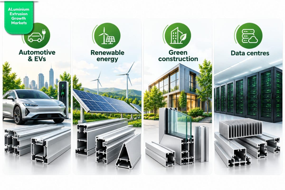 Aluminium extrusion demand: Four modern end-use sectors driving growth