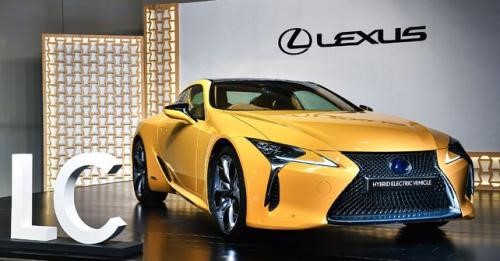 Lexus LC equipped with aluminium suspension