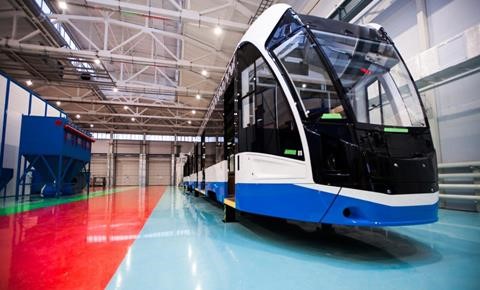 russian make first full aluminium tram