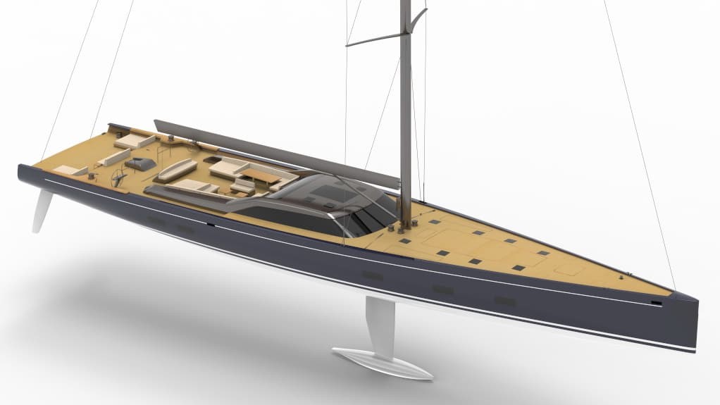 Royal Huisman reveals new lightweight aluminium 46-metre cruiser sloop