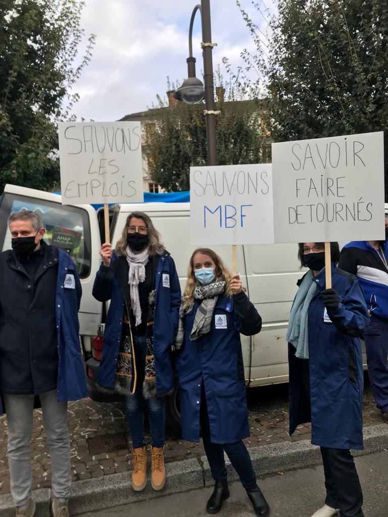 Threatened jobs at MBF Aluminum in France, employees on demonstration 