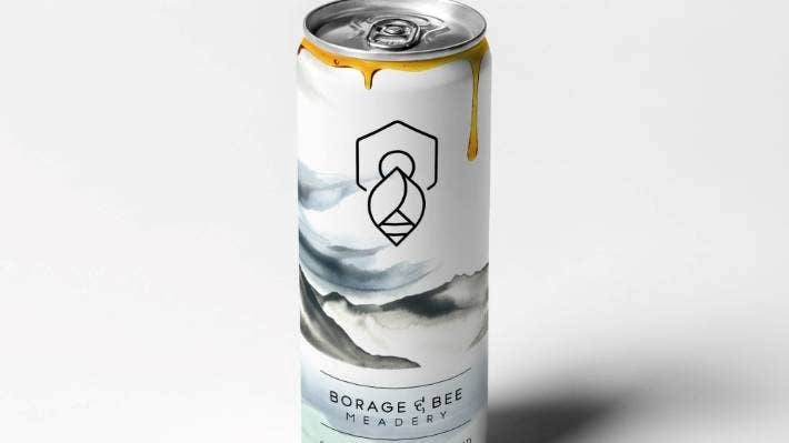 Borage + Bee honey-based sparkling alcohol drink in 330ml Aluminium cans