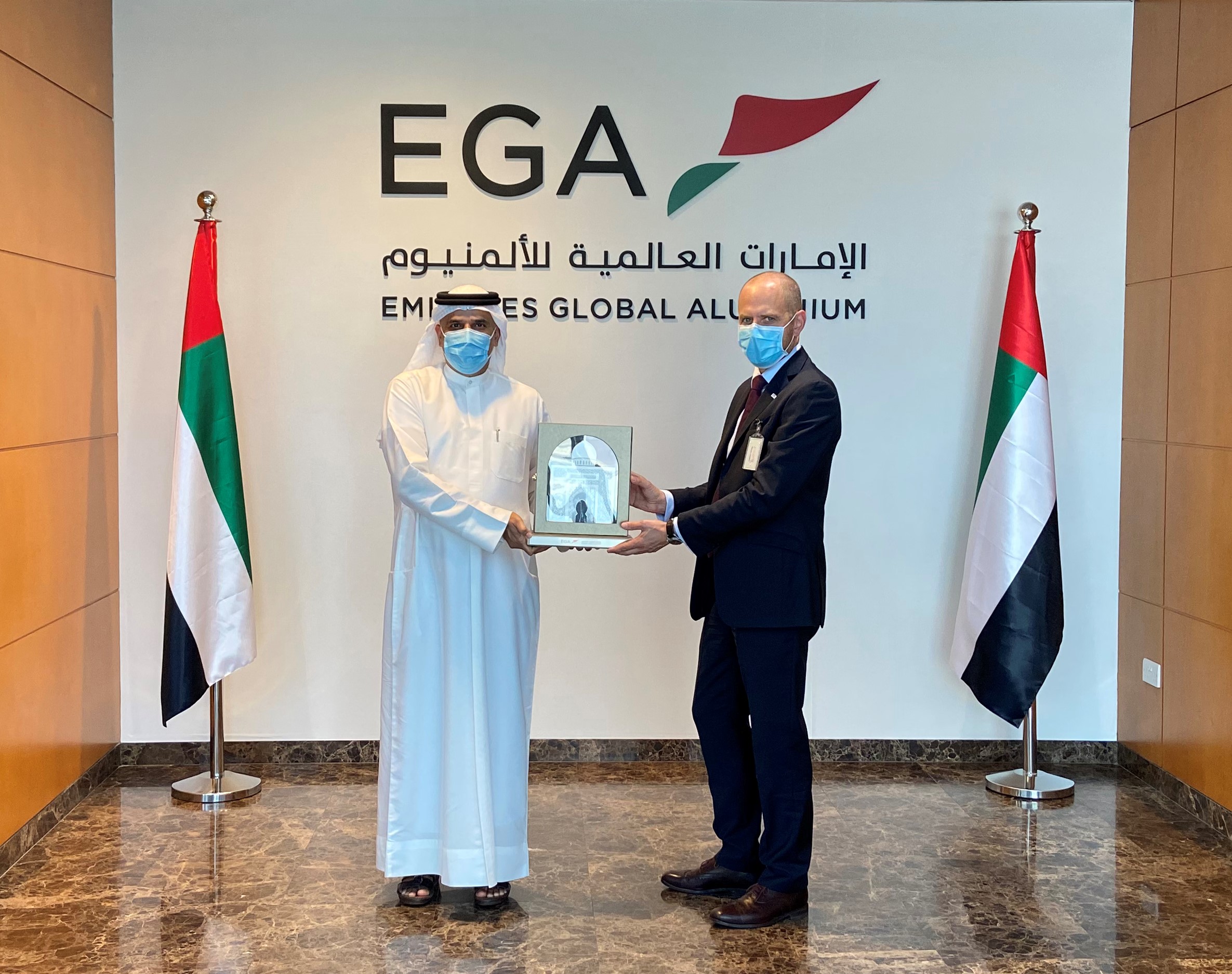 CEOs of Siemens Energy and EGA meet to review construction progress of power block for aluminium smelting
