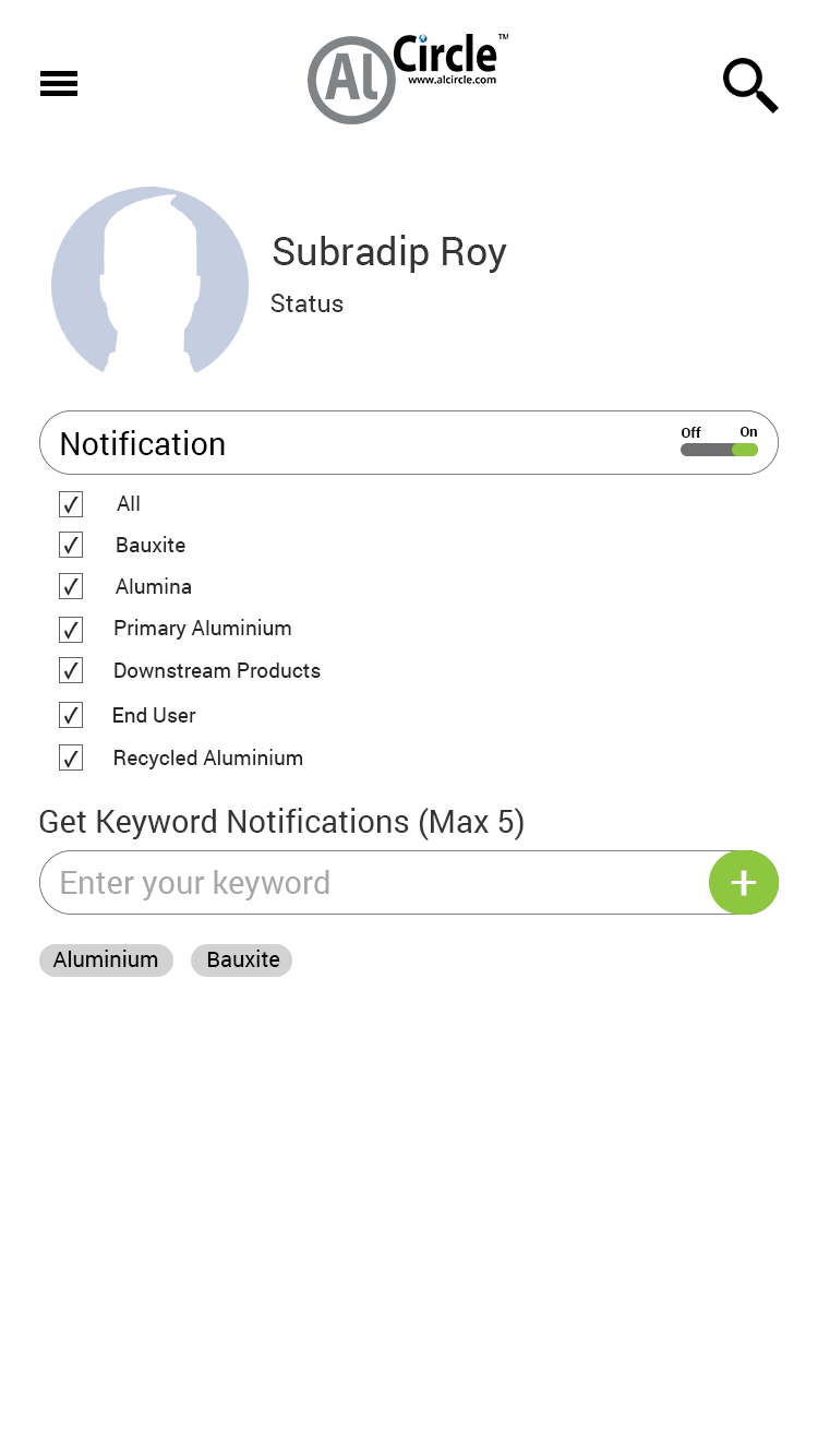 Settings Page
