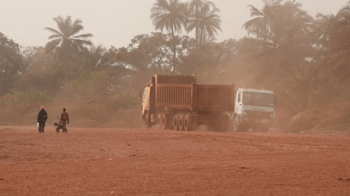 Minister of Mines visits Balaya Bauxite mining site, inaugurates Féréfou Bridge