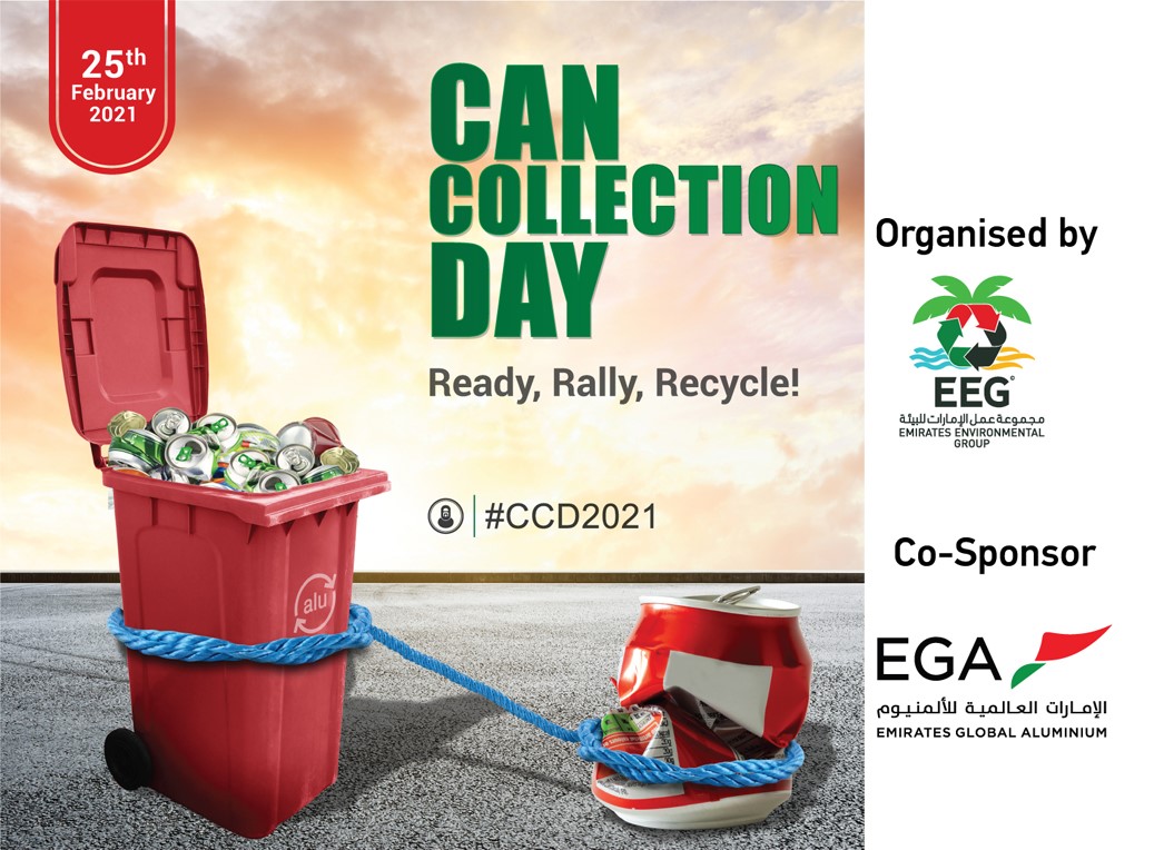 1500 aluminium cans collected on Silver Jubilee of EEG’s aluminium can recycling campaign
