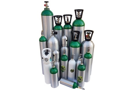 Aluminium containers for compressed gas 