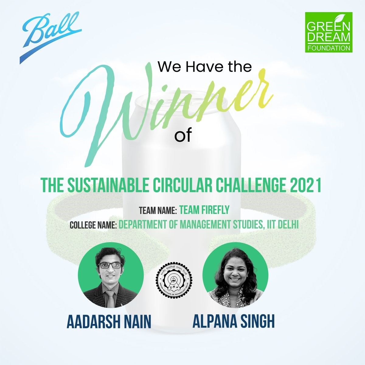 IIT Delhi dept. of Management Studies bags first edition of ‘Ball Beverage Packaging India’s Sustainable Circular Challenge’