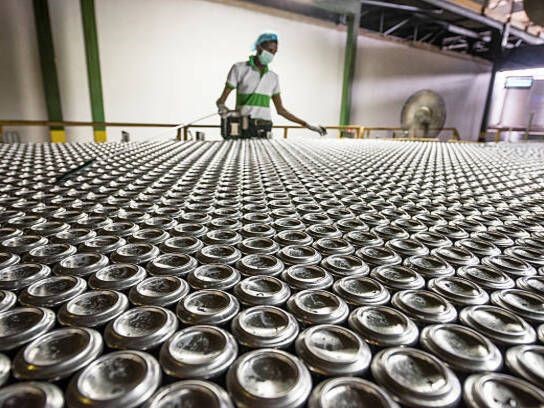 South Africa's export of aluminium cans