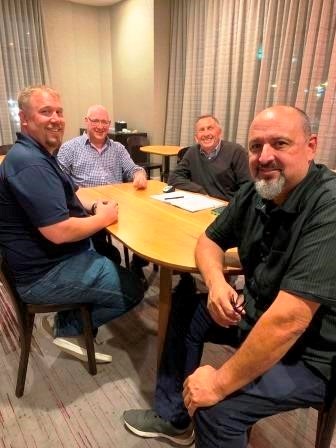 L to R Jack Gillespie John Peterman John Allen Gary Hodge