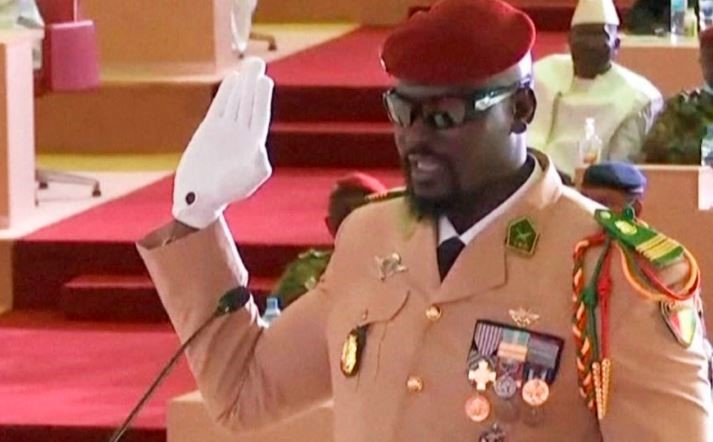 Guinea sworn in coup leader as interim President