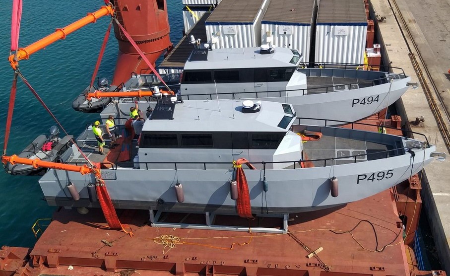Nigeria receives four patrol boats made of aluminium from Aresa