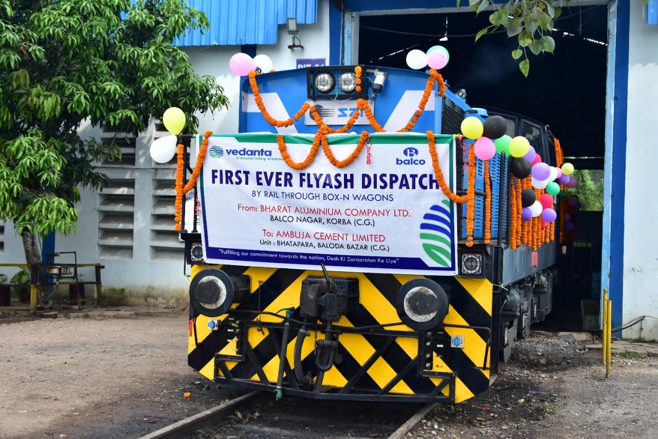 BALCO dispatches its first fly-ash rake